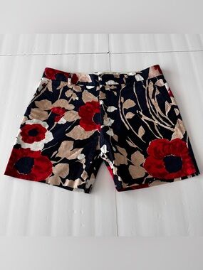 Mr Turk Men’s 34 Navy Red‎ Floral Designer Resort Shorts